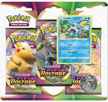 Load image into Gallery viewer, Pokémon TCG: Sword &amp; Shield-Vivid Voltage 3 Booster Packs, Coin &amp; Promo Card