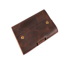 Load image into Gallery viewer, Vintage A6 Genuine Leather Diary Loose Leaf Journal