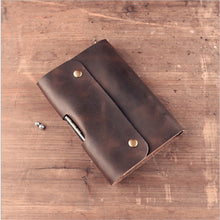 Load image into Gallery viewer, Vintage A6 Genuine Leather Diary Loose Leaf Journal