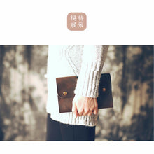 Load image into Gallery viewer, Vintage A6 Genuine Leather Diary Loose Leaf Journal