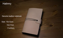Load image into Gallery viewer, Genuine leather travelers journal notebook