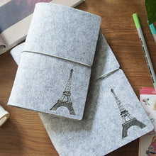 Load image into Gallery viewer, Vintage Eiffel Tower / Stag Traveler Journals NoteBook Diary