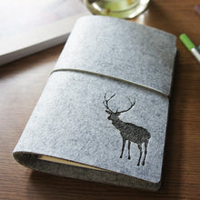 Load image into Gallery viewer, Vintage Eiffel Tower / Stag Traveler Journals NoteBook Diary