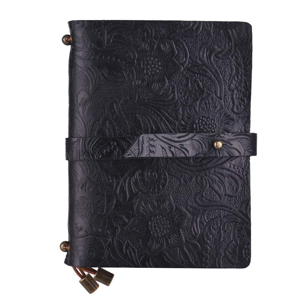 Embossed Leather Refillable Journal