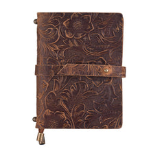 Load image into Gallery viewer, Embossed Leather Refillable Journal