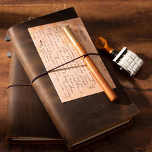 Load image into Gallery viewer, Vintage Style Genuine Leather Cover Journal Diary