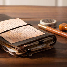 Load image into Gallery viewer, Vintage Style Genuine Leather Cover Journal Diary